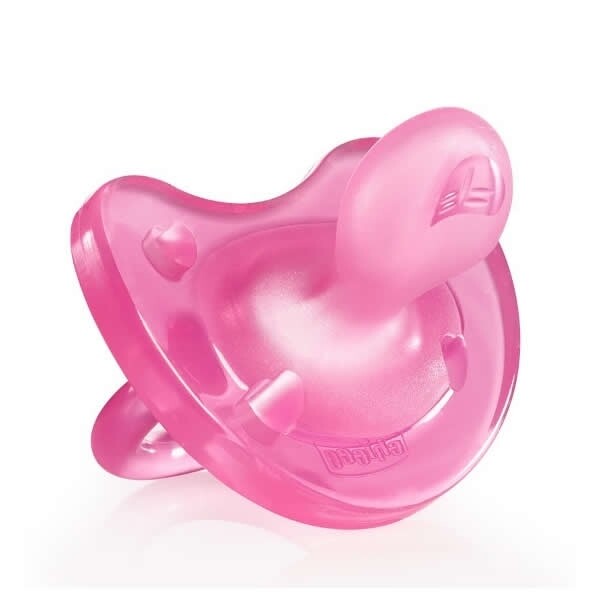 Chicco | Chupeta Physio Soft Silicone Rosa 0-6M 1 Unidade