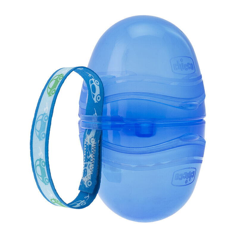 Porta-Chupetas Duplo Azul da Chicco: praticidade e higiene para o dia a dia do seu bebê.
