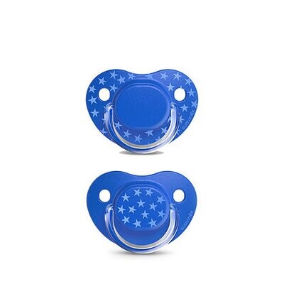 Suavinex | Chupeta Anat  Silicone Basico 2UN  6-18M Cores/Dv