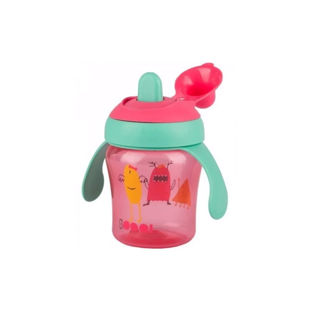 Suavinex |  Copo de Aprendizagem Boo +6M Rosa 200ml