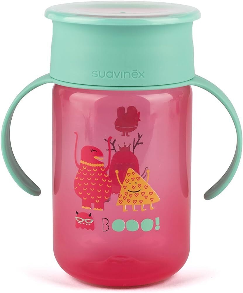 Suavinex | Copo de Aprendizagem Booo Rosa 340ml