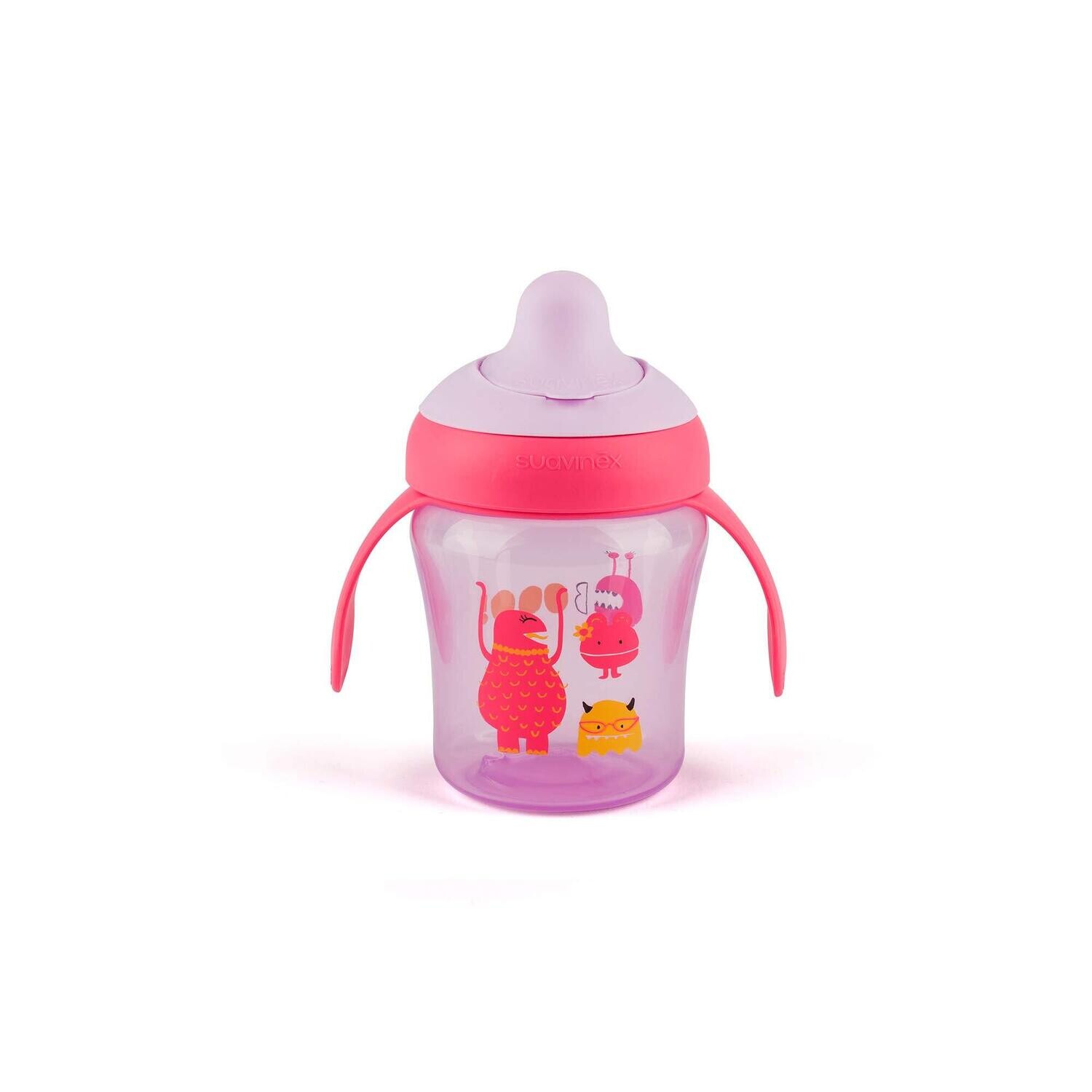Suavinex | Copo de Aprendizagem Bico Rigido +6M Rosa