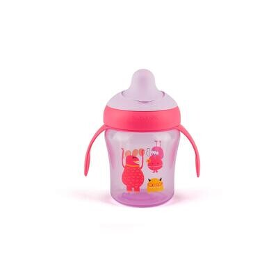 Suavinex | Copo de Aprendizagem Bico Rigido +6M Rosa