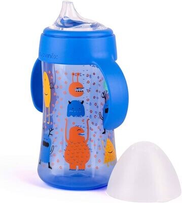 Suavinex | Biberão Aprendizagem Com Asas Anti-derramamento +4M 270ML Azul