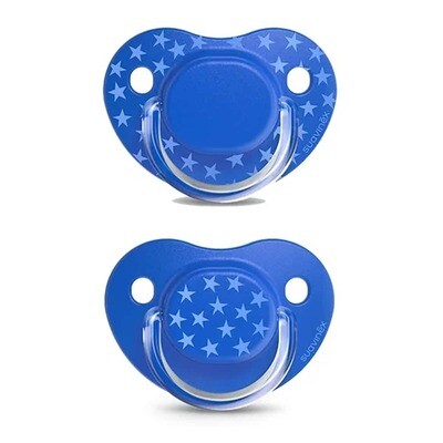 Suavinex | Chupeta Anat Silicone Basico 2UN +18M Azul