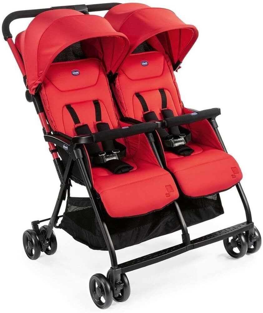 Chicco | Carrinho De Bebê Gémeos Ohlala Twin Ultraleve Vermelho Paprika