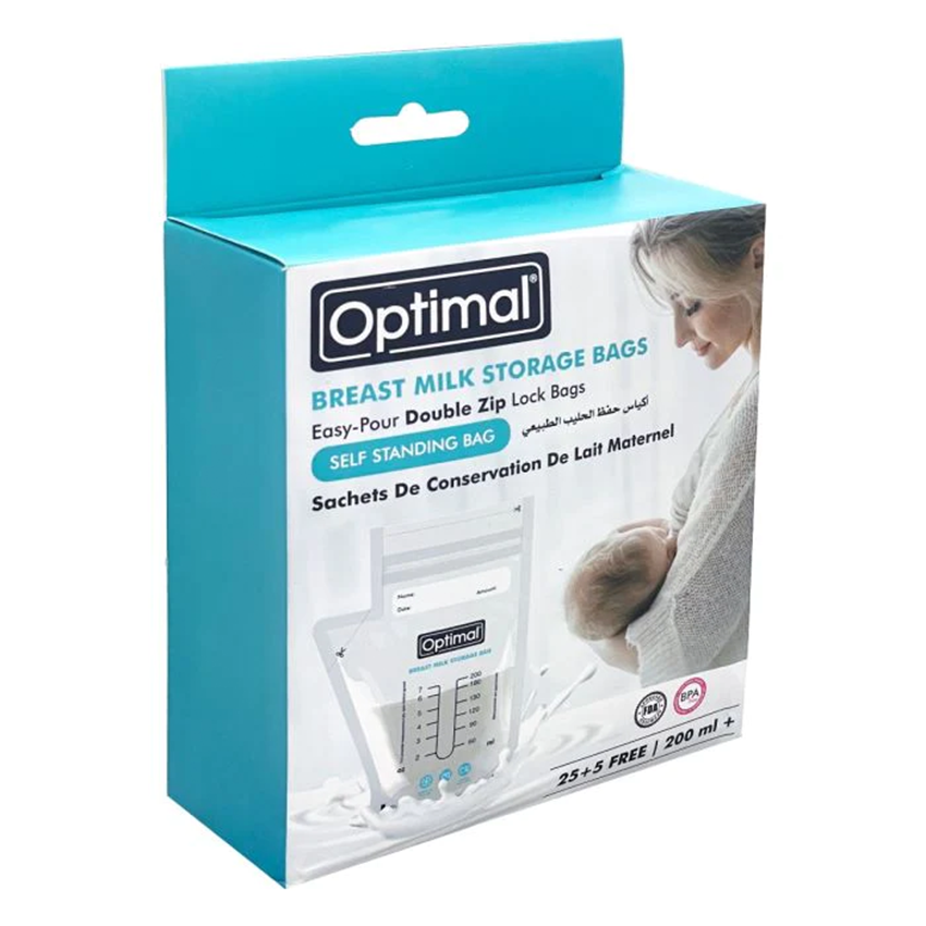 Optimal | Sacos de Armazenamento de Leite Materno - 30 Unidades