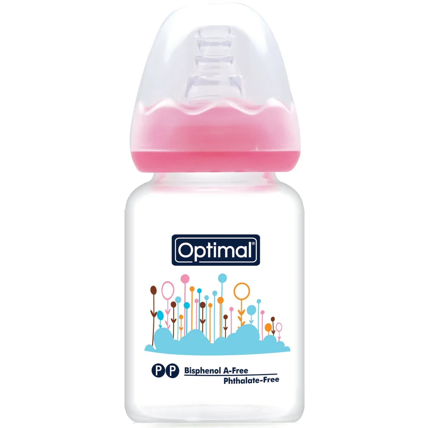 Optimal | Biberon de Vidro c/Tetina Regular - 60ml (0M)