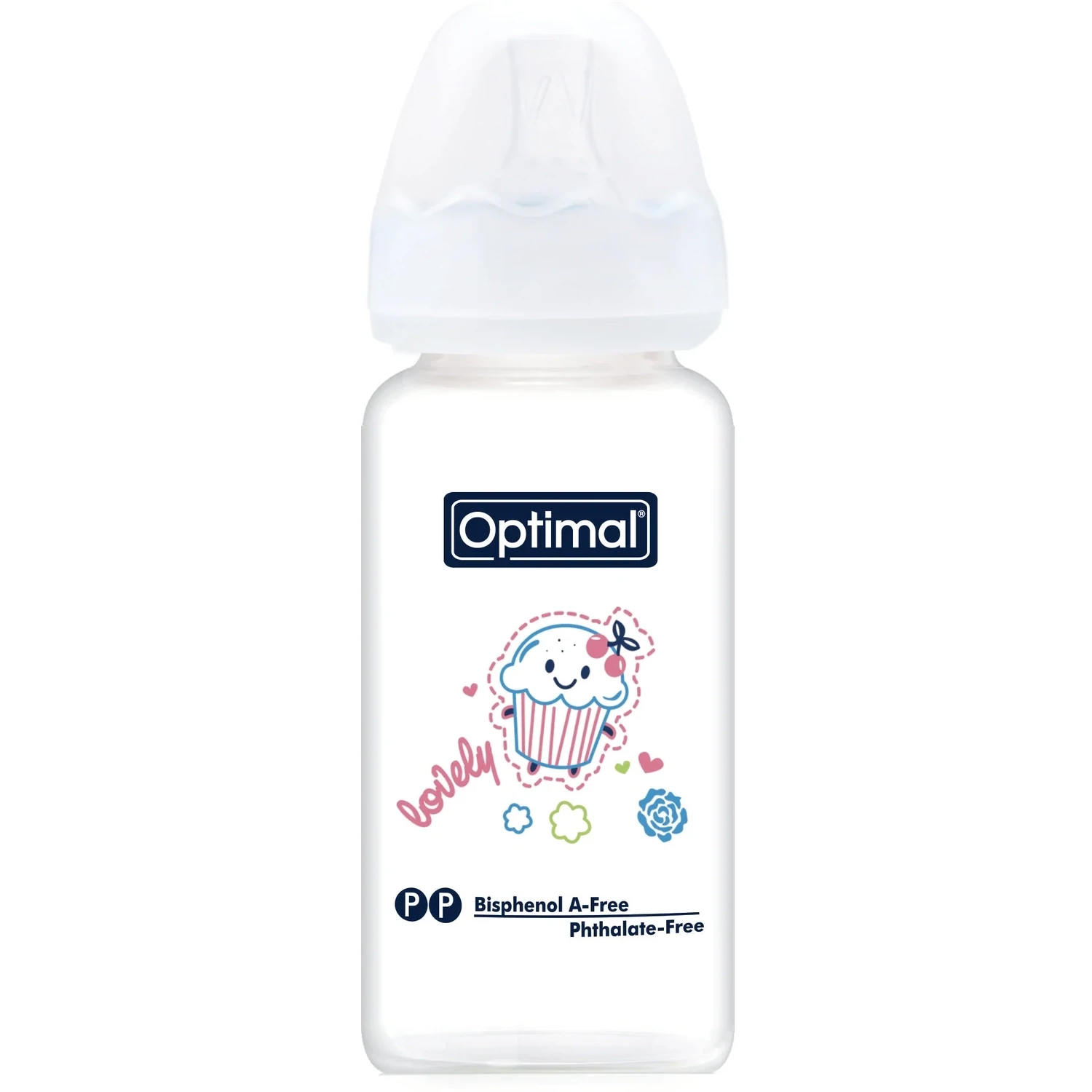 Optimal | Biberon de Vidro c/Tetina Regular - 160ml (0M)