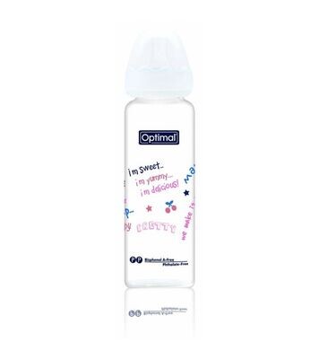 Biberon de Vidro c/ Tetina Regular - 240ml (6M) Mod. 1