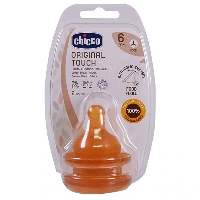 Chicco | Tetina Original Touch Látex 6m+ x2