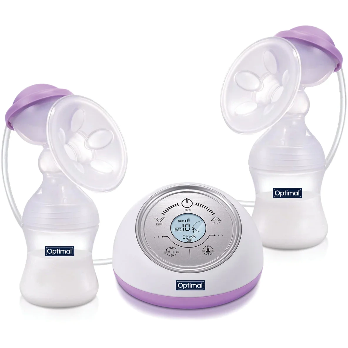 Bomba de Mama Elétrica Dupla Optimal - Design Portátil