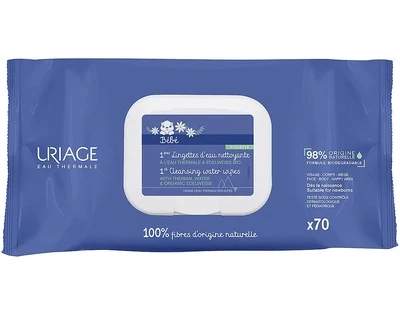 Uriage | Bebé Toalhitas de Limpeza 70 Unidades