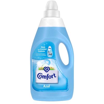 Amaciador de Roupas Comfort Essência Azul 4L: Perfume fresco e maciez duradoura para suas roupas. 