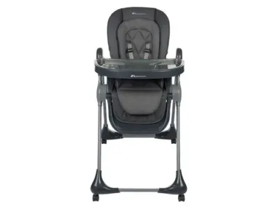 Cadeira de Refeição Bébé Confort Olea Mineral Graphite: design ergonómico, reclinação em várias posições e materiais fáceis de limpar para o conforto e praticidade do seu bebé.