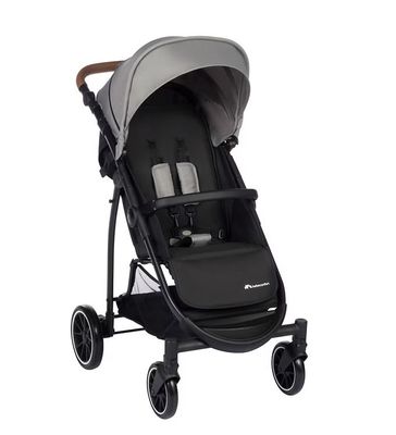 Carrinho de Bebé Bébé Confort Ingenious Tinted Gray: Design compacto e dobrável, reclinação em várias posições, capota extensível com proteção solar, proporcionando conforto, praticidade e um toque de elegância para os passeios com o seu bebé a partir do nascimento até aos 4 anos.