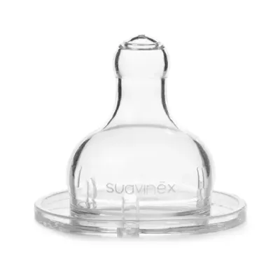 Tetina Redonda Suavinex The Basics Silicone 3 Posições x2 +0