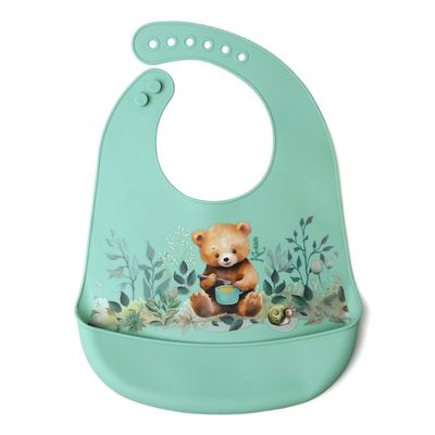 Babete de Silicone Kiokids, design prático e à prova de manchas