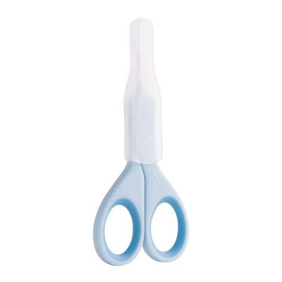 Tesoura infantil Chicco com protetor.