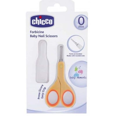 Tesoura infantil Chicco com protetor.