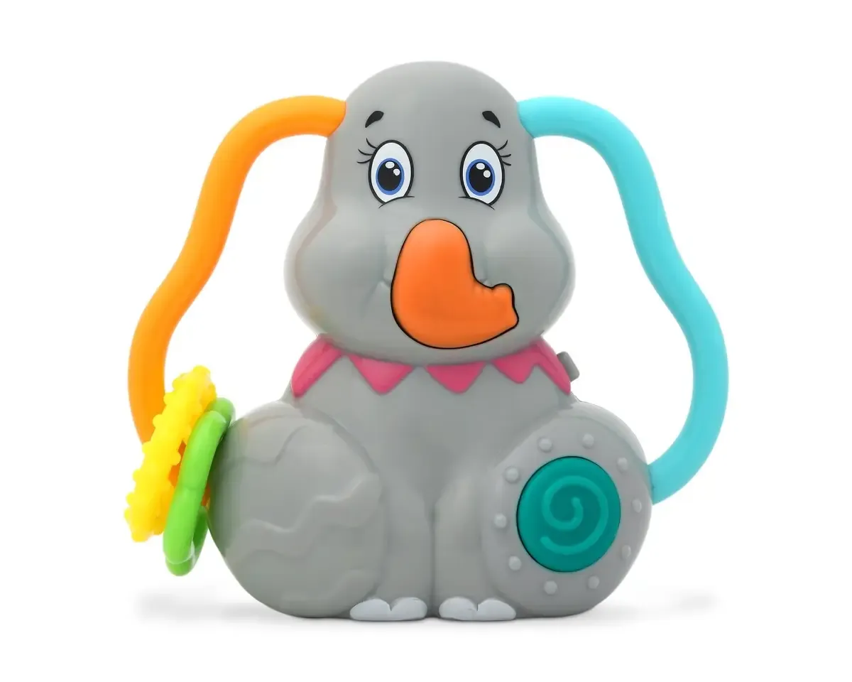 Brinquedo Kiokids Elefante Musical para crianças 12M+ com luzes e sons educativos