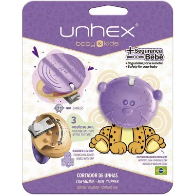 Corta Unhas Baby Unhex, seguro e delicado para o cuidado das unhas dos bebês