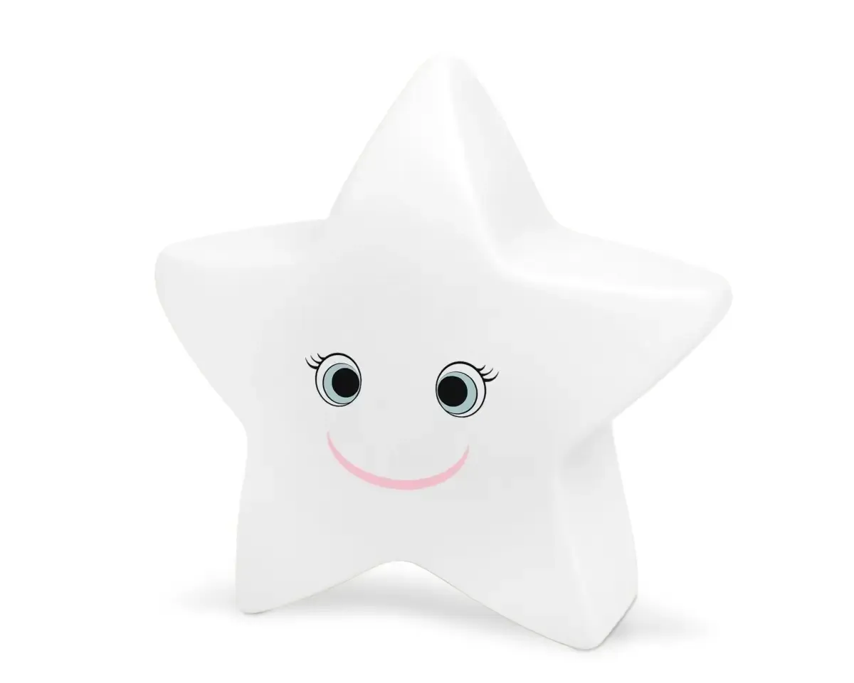 Luz de Presença Infantil Kiokids Estrela, iluminação suave e aconchegante para bebês