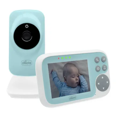 Chicco Baby Monitor Start com visão noturna, áudio bidirecional e longo alcance.
