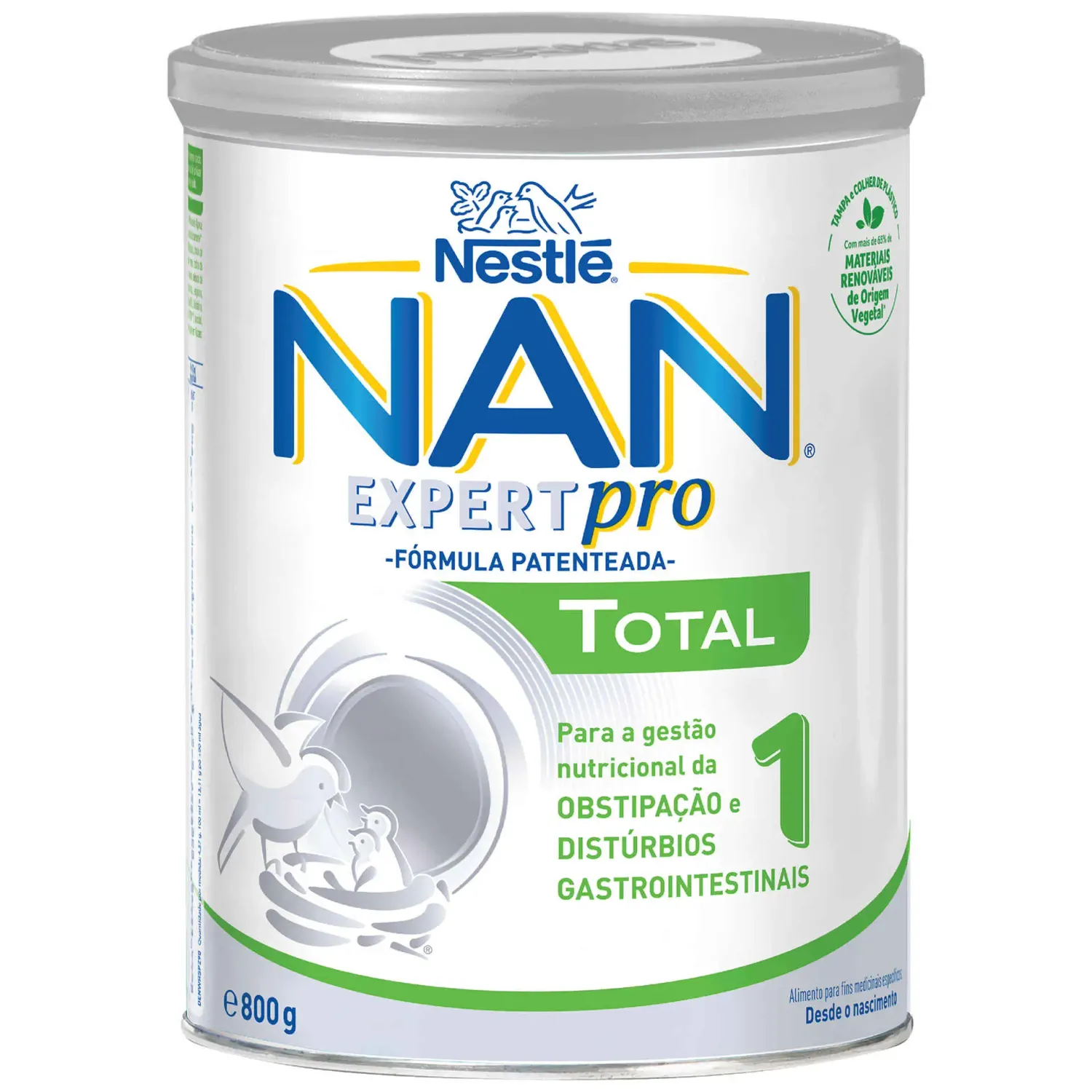NAN Expertpro Total 1 Leite 800g - fórmula para cólicas, obstipação e regurgitação.