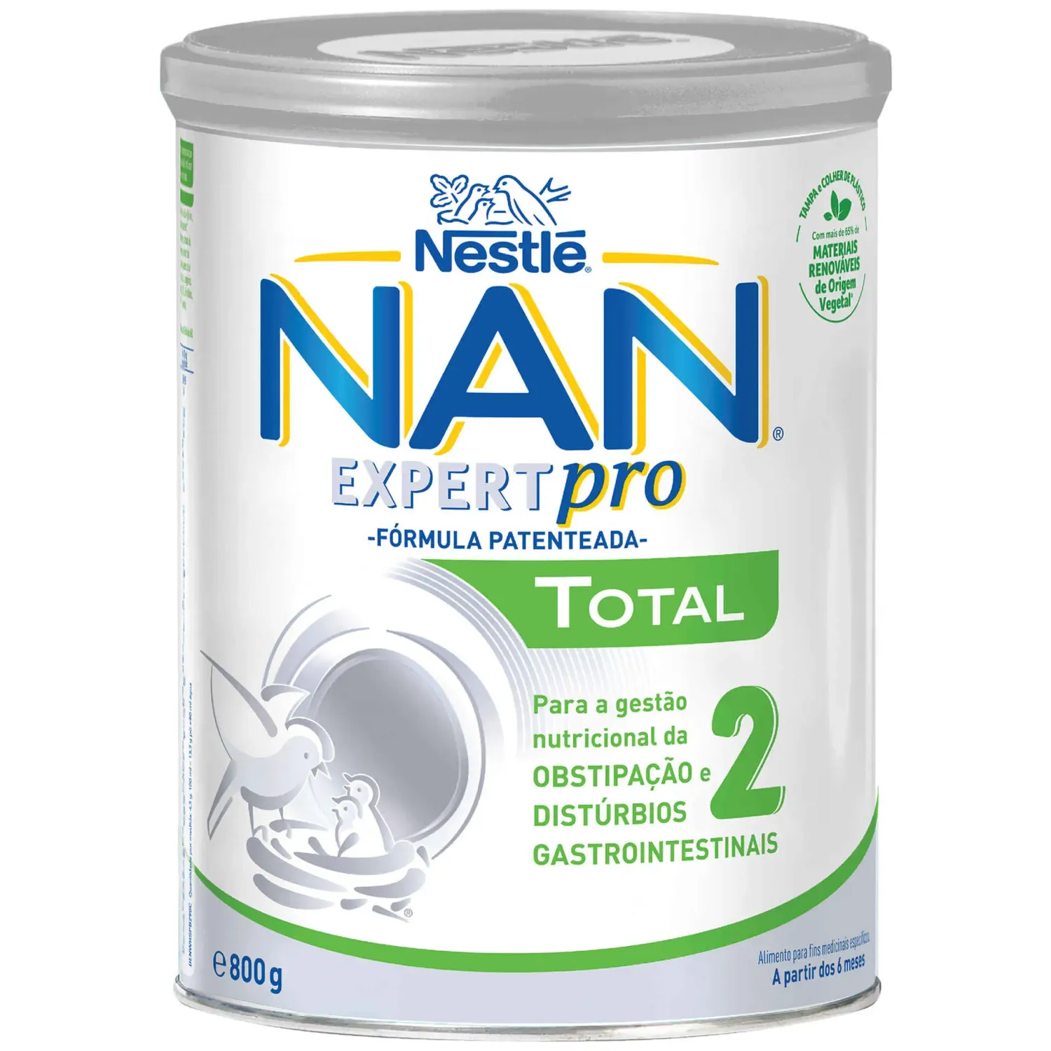 NAN Expertpro Total 2 Leite 800g - fórmula para lactentes com cólicas e regurgitação.