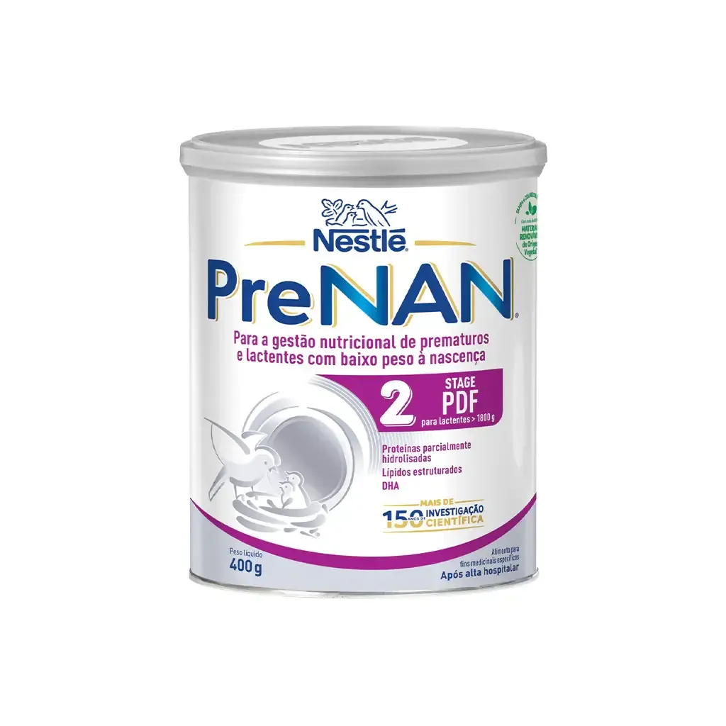 Fórmula Nestlé PreNAN Stage 2 PDF para prematuros e lactentes com baixo peso.