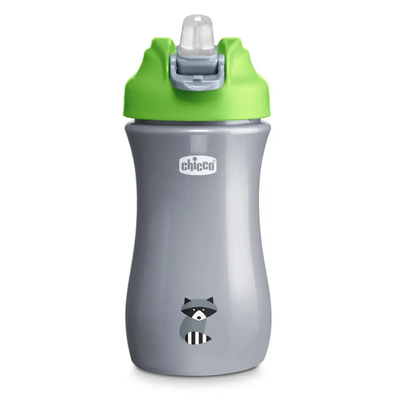 Copo Chicco Pop Up Verde com bico macio, anti-fugas, ideal para passeios