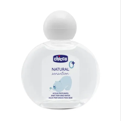 Frasco de Água Perfumada Chicco Natural Sensation 100ml para bebé.