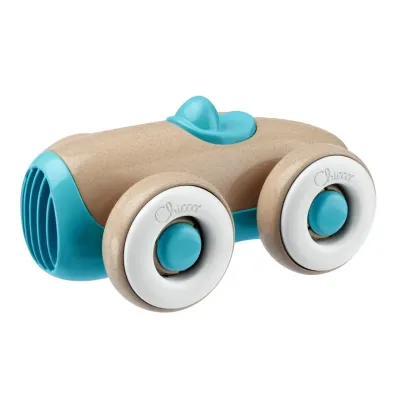 Carrinho Eco+ Chicco - Brinquedo pequeno, leve e sustentável, com design vintage.