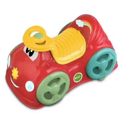 Chicco ECO+ Cavalgável All Around Vermelho com buzina e arrumação.