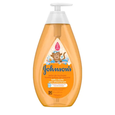 Johnson&#39;s Gel de Banho Bolhas de Espuma 750ml – Diversão e Suavidade no Banho