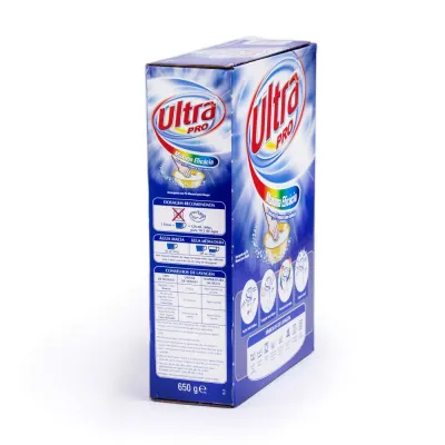 Ultra Pro Detergente Roupa Manual 650g  Brancura e limpeza eficaz.