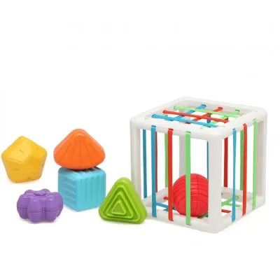 Cubo de Atividades Kiokids 6 Peças para bebés a partir dos 12 meses