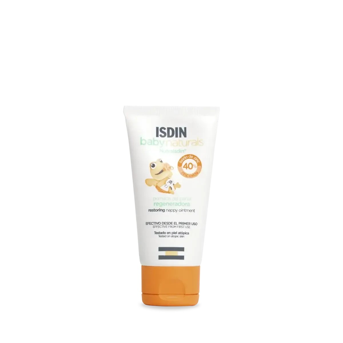 Creme ISDIN BabyNaturals ZN40 100ml para regeneração da pele do bebé na zona da fralda.