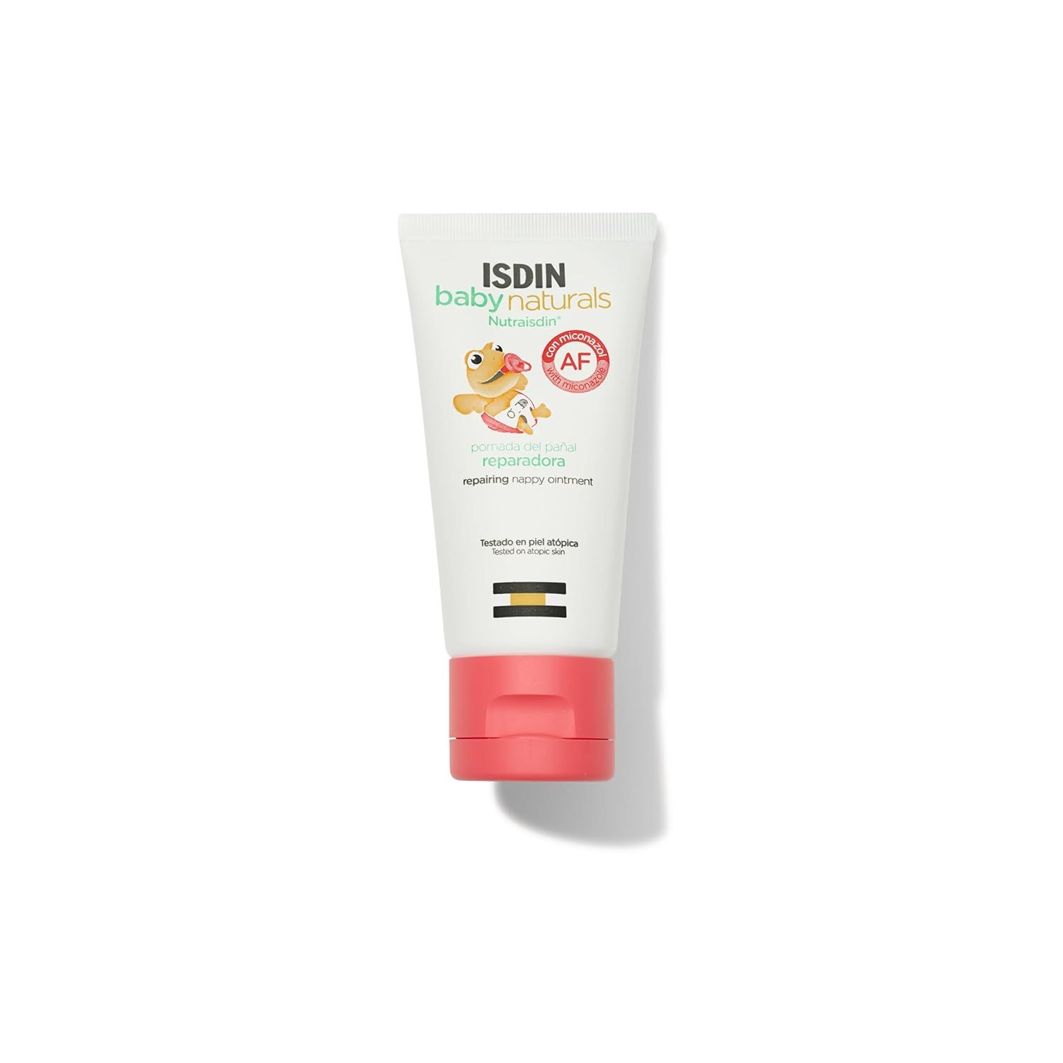 ISDIN BabyNaturals Creme Reparador AF 50ml para alívio imediato na zona da fralda.
