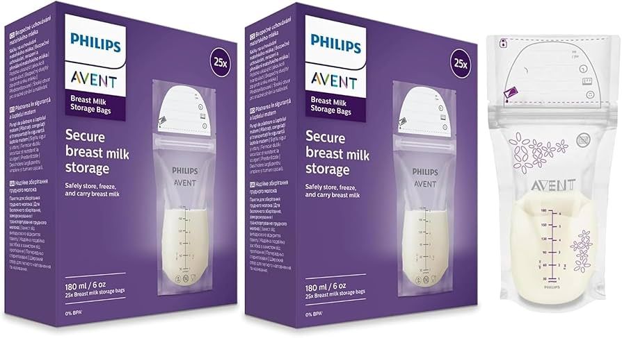 Avent | Sacos de Armazenamento de Leite Materno - 25 Unidades