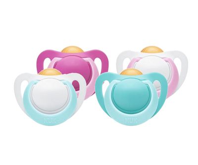 Chupetas NUK Genius Látex 0-2M – Pack com 2 unidades