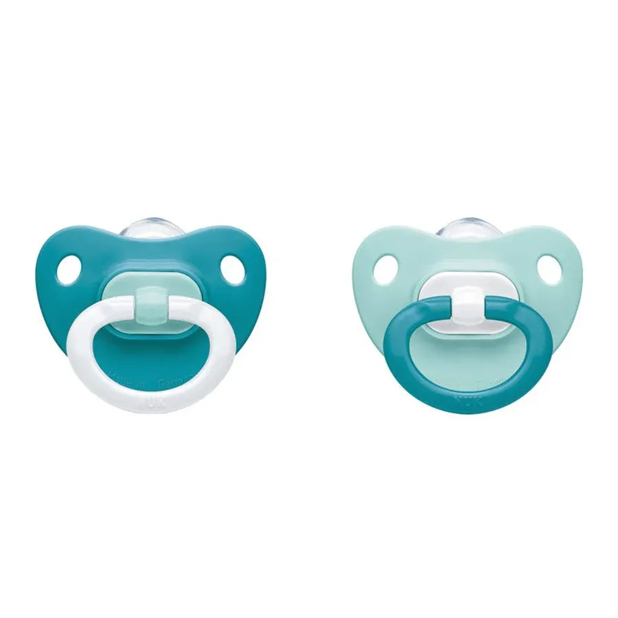 NUK Chupeta Moda ortodôntica 0-6M em silicone com design moderno