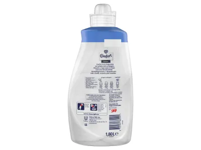 Amaciador Comfort Essência Pura para peles sensíveis, fragrância suave e hipoalergénica.