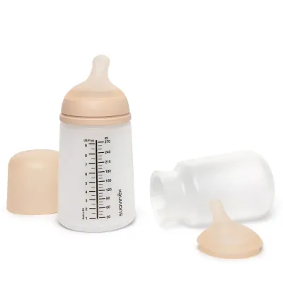 Biberão Suavinex ZeroZero 270ml com sistema anticólicas e tetina natural