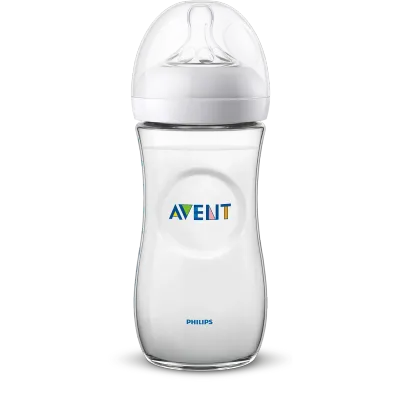 Biberão Philips Avent Natural 330ml com tetina de fluxo rápido, ideal para bebés a partir dos 6 meses