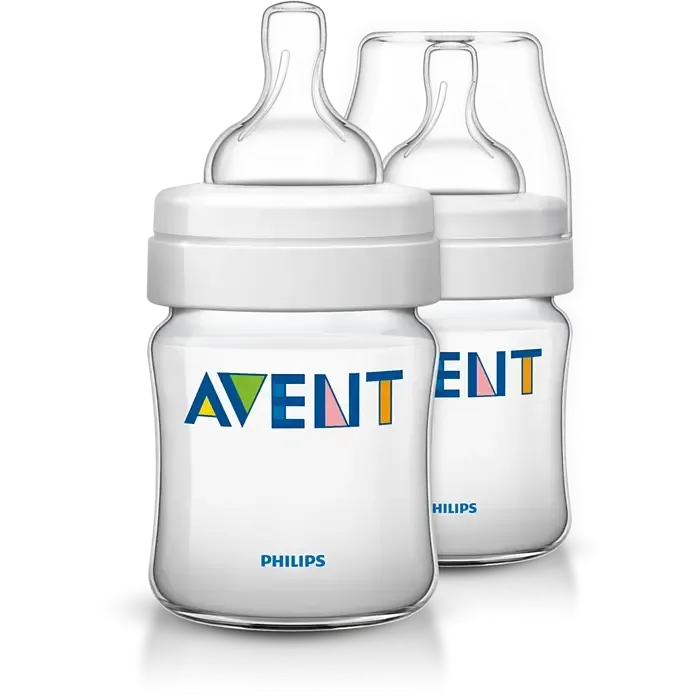 Pack 2 Biberões Philips Avent Classic 125ml para recém-nascido