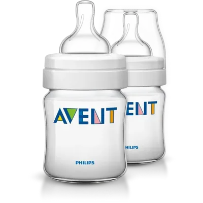 Pack 2 Biberões Philips Avent Classic 125ml para recém-nascido