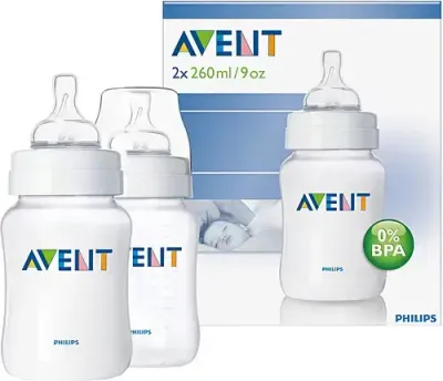 Biberões Philips Avent Classic 260ml – Pack com 2 unidades