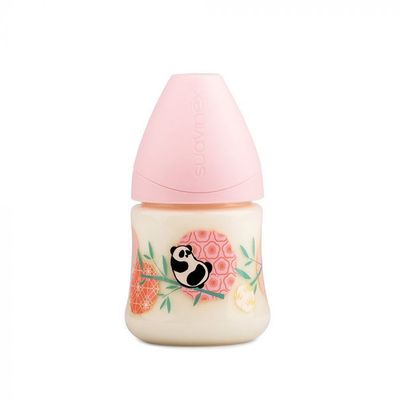 Suavinex | Biberão Tetina Anatómica Látex Panda 150ml 0-6m Rosa